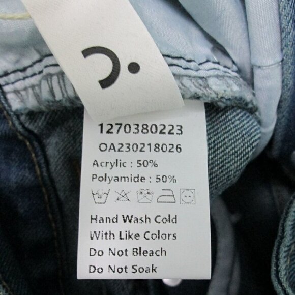 Three Button Baggy Wide Leg Boyfriend Jeans by Commense-Denim-XS-NWT - Picture 14 of 16